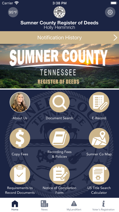 Sumner Co Register of Deeds Screenshot