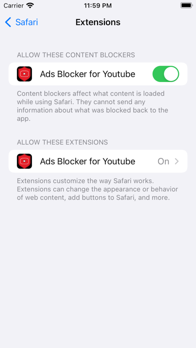 Ads Blocker for Youtube Screenshot