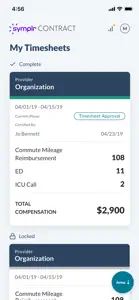 symplr Contract Time Tracking screenshot #4 for iPhone
