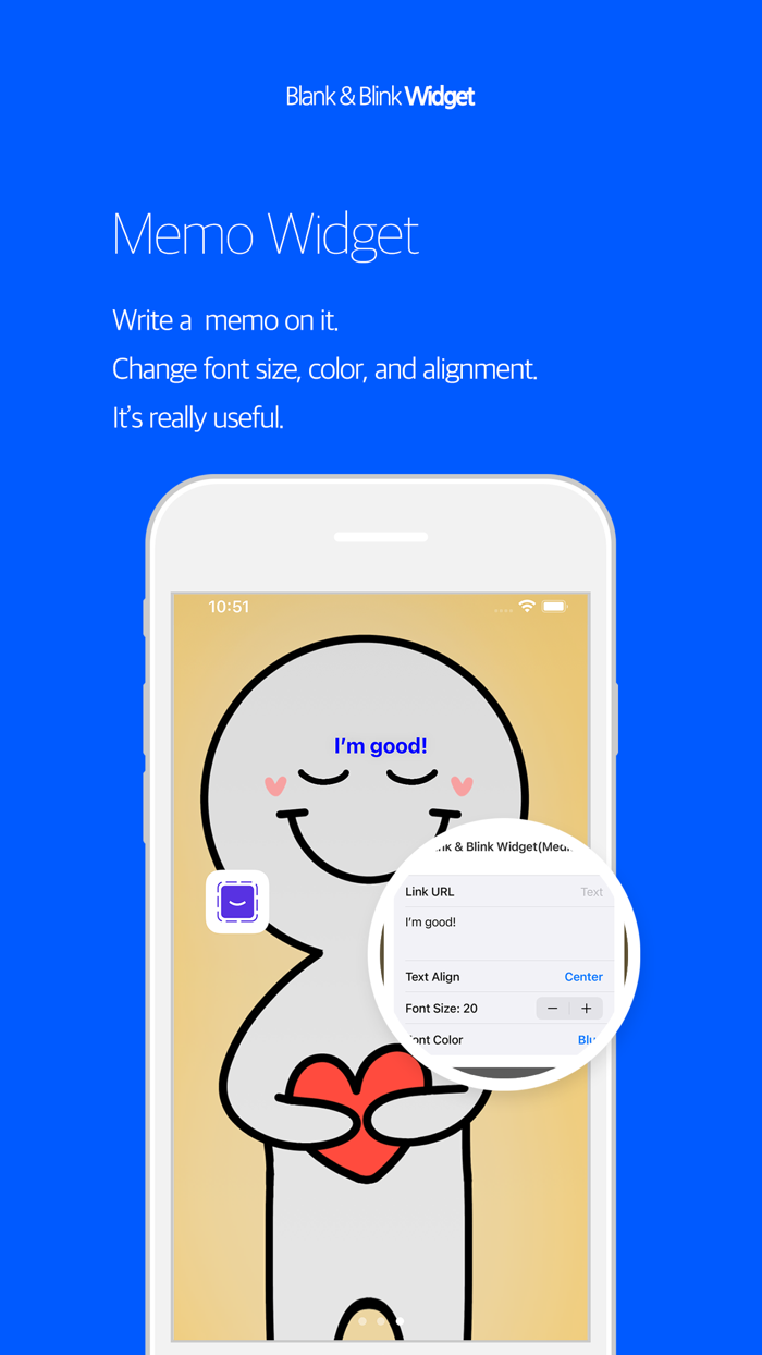 Blank and Blink Widget
