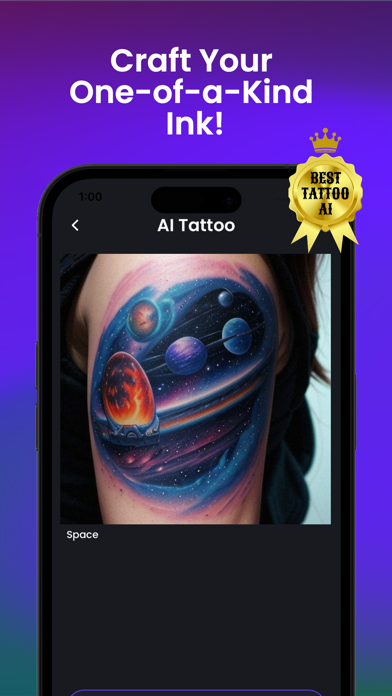 AI Tattoo Studio Screenshot