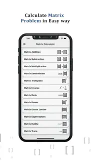 matrix calculator solver iphone screenshot 2