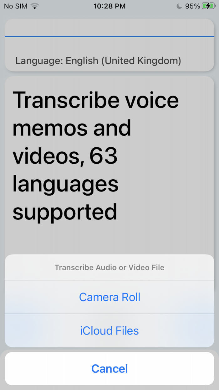 Dictation to text - transcribe