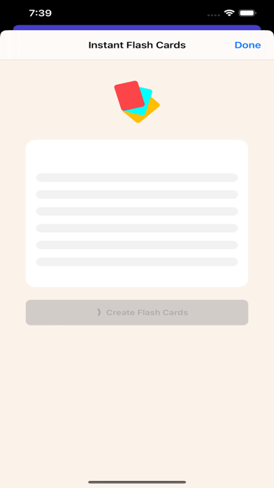 Instant Flash Cards Screenshot