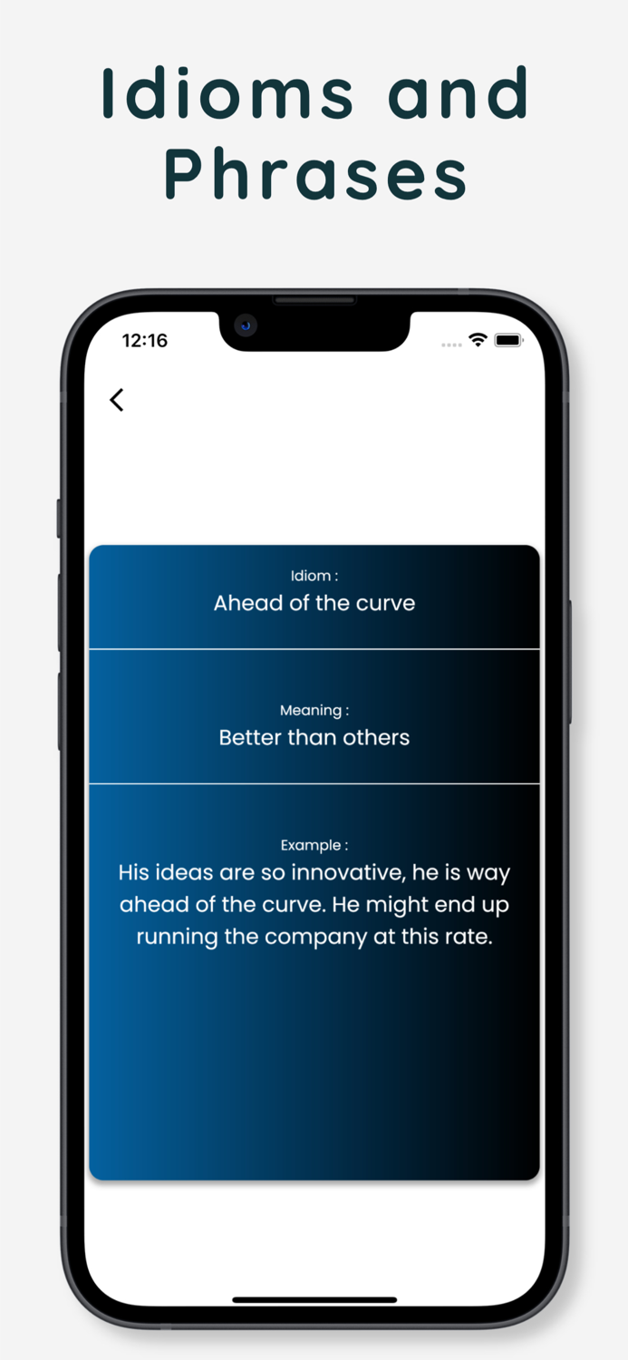 Idioms and Phrases  Learn