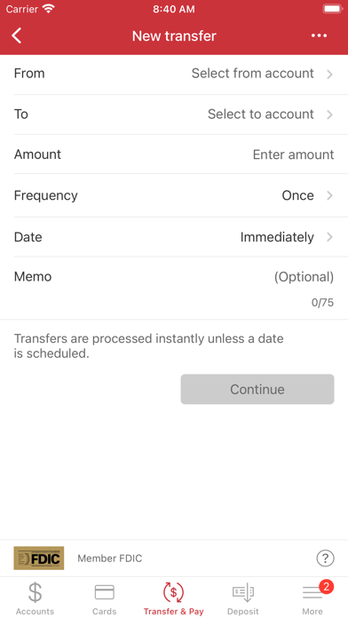 Wheatland Bank Mobile Screenshot