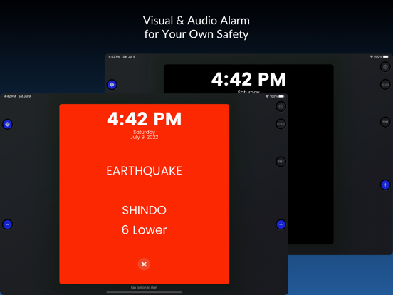 Seismometer - Earthquake Alarm iPad screenshot 6 - Weather app