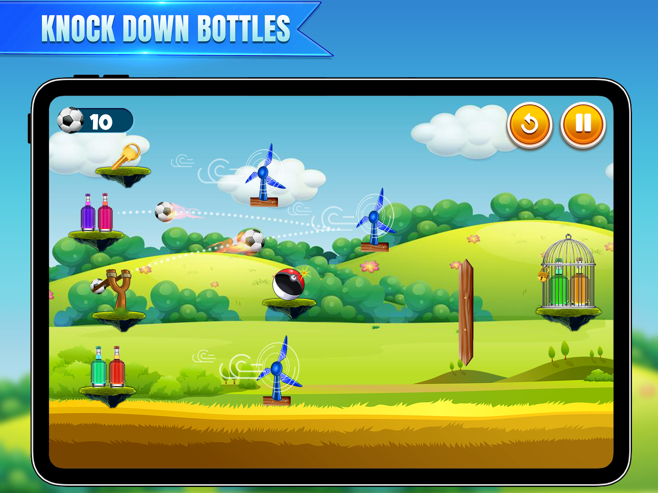 Bottle Shooter Sling Shot Game screenshot 9