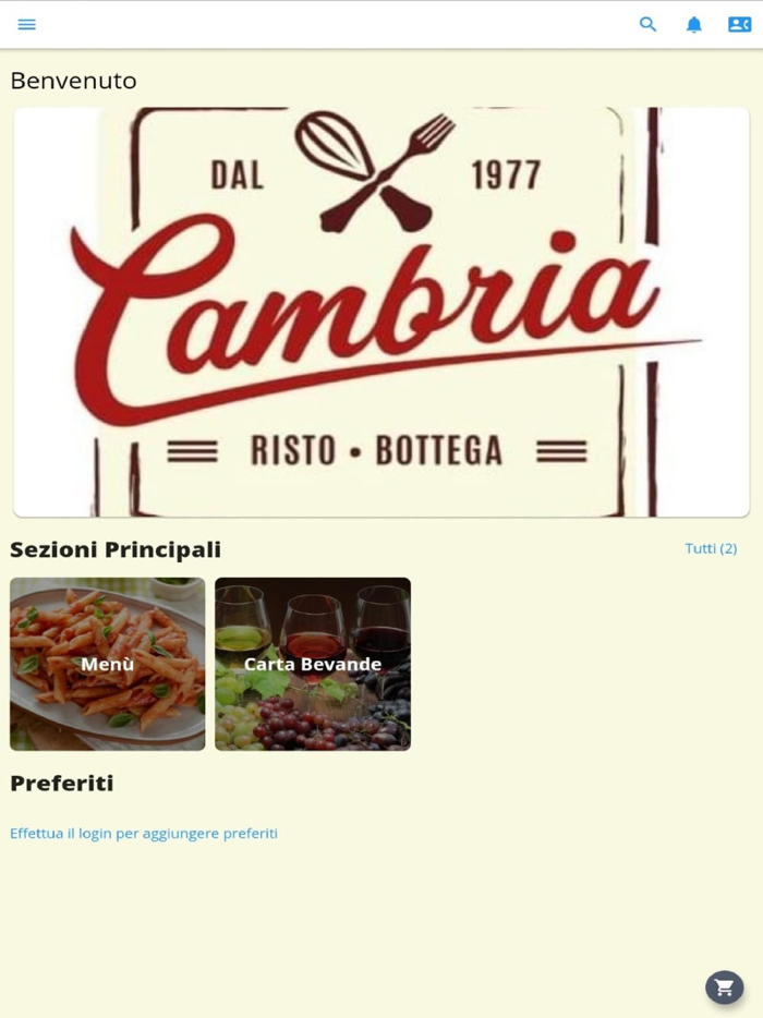 CAMBRIA RISTO BOTTEGA