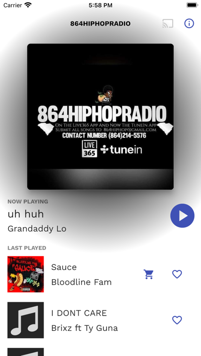 864HIPHOPRADIO Screenshot