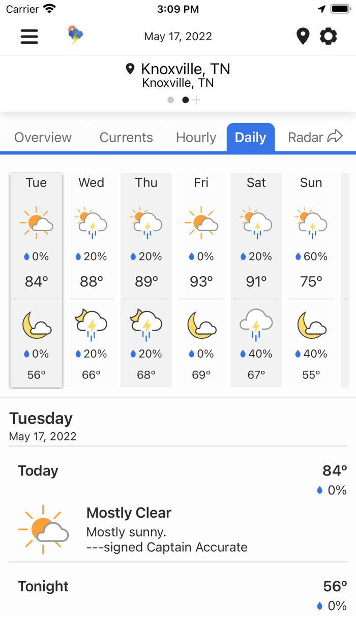 Captain Accurate Weather