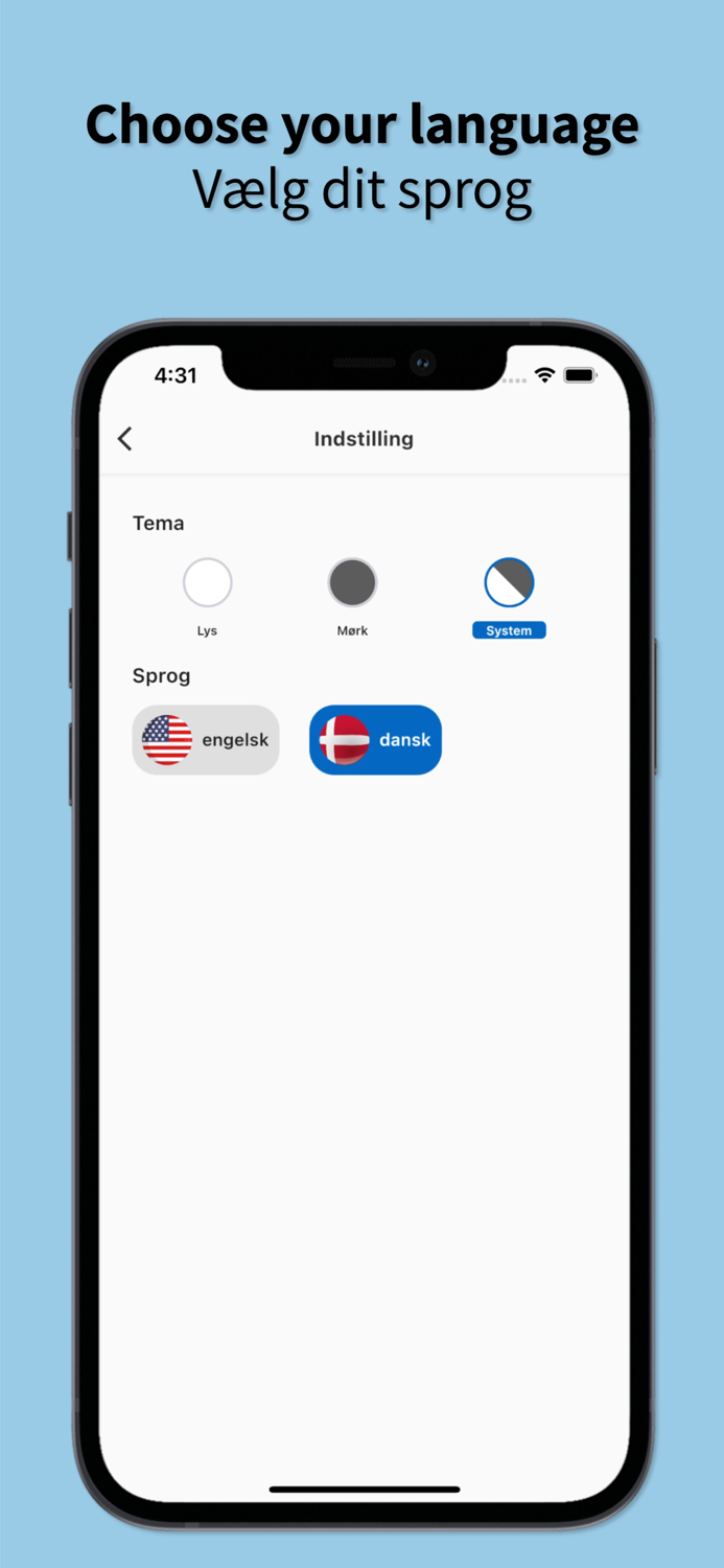 English to Danish App