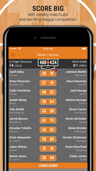 H2H College Basketball Screenshot