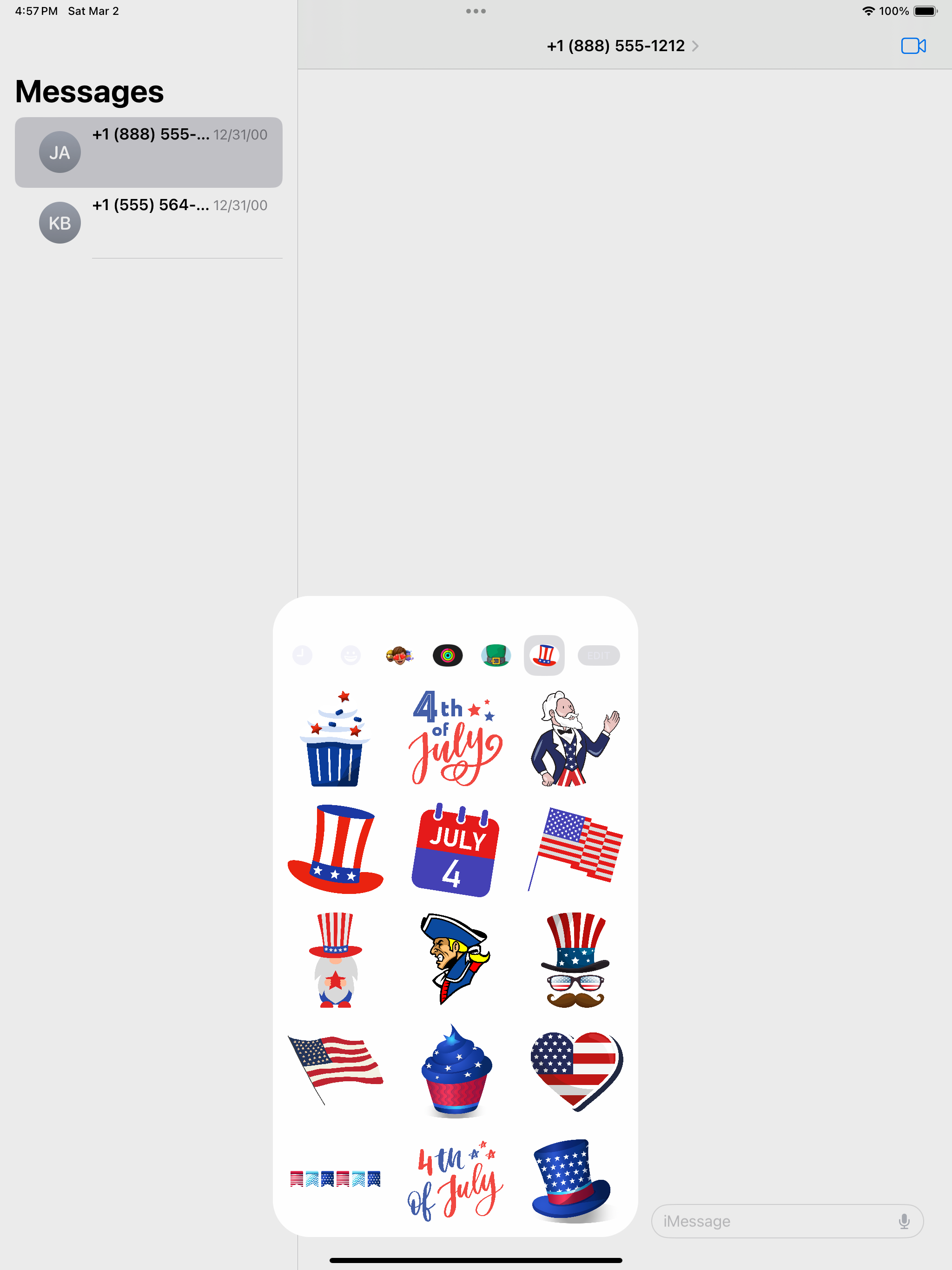 4th of July Fun Sticker