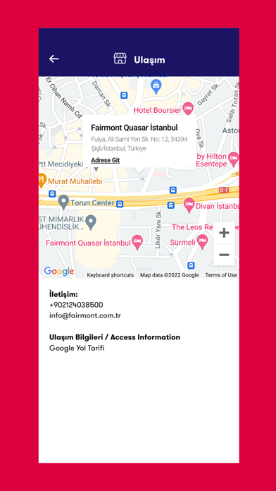 Fairmont Events Screenshot