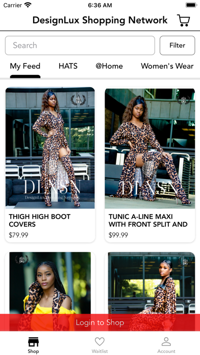 DesignLux Shopping Network Screenshot