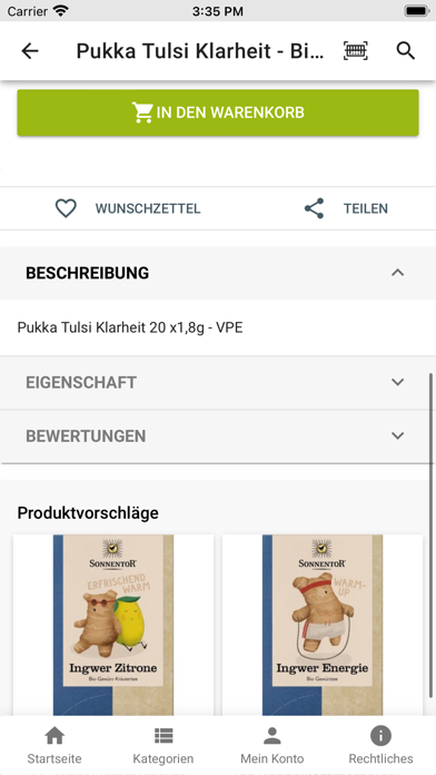 vekoop - veganer Onlineshop Screenshot
