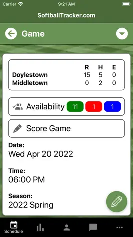 Game screenshot SoftballTracker Mobile apk