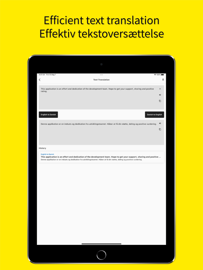 English to Danish App
