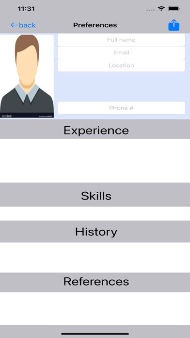 Vitae Resume Templates Screenshot
