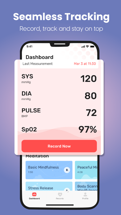 PressurePeace: BP Tracker Screenshot