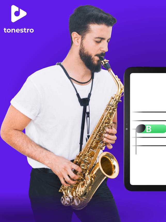 App Store에서 제공하는 색소폰 익히기 | Tonestro