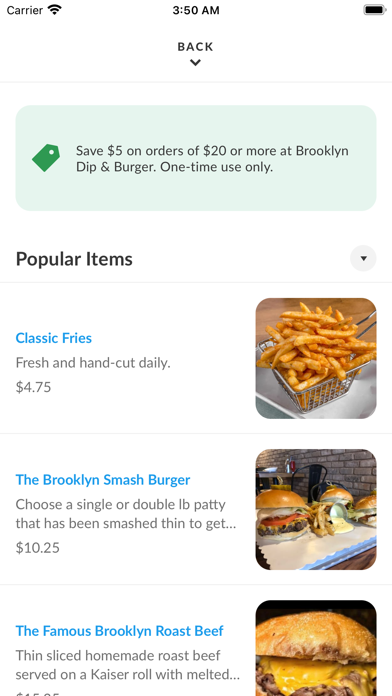 Brooklyn Dip & Burger Screenshot