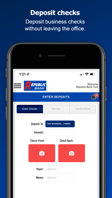 Republic Bank Treasury Direct Screenshot