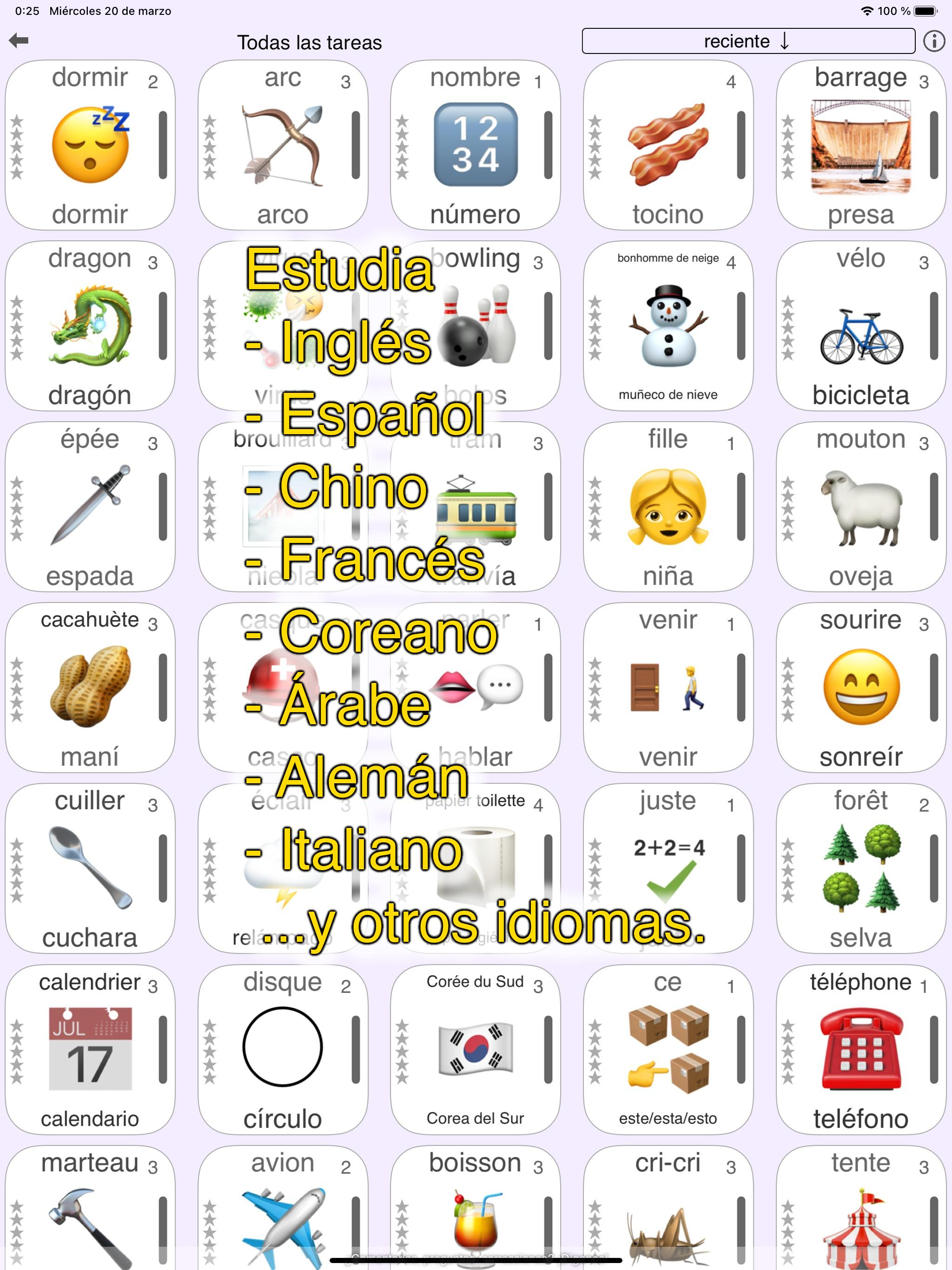 Palabras - aprender idiomas