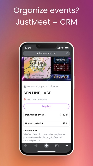Just Meet App Screenshot