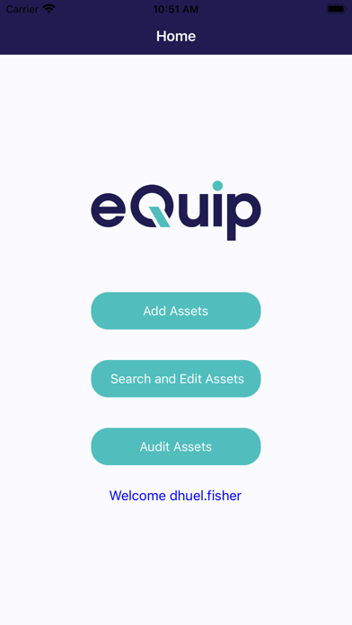 eQuip Mobile App Screenshot