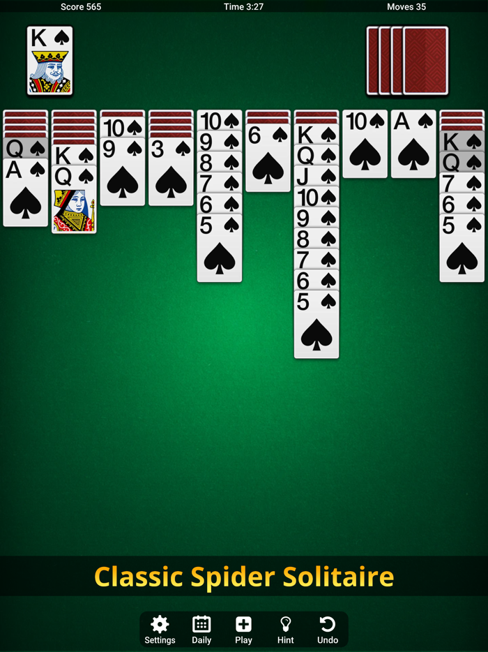 Spider Solitaire  HumbleLogic