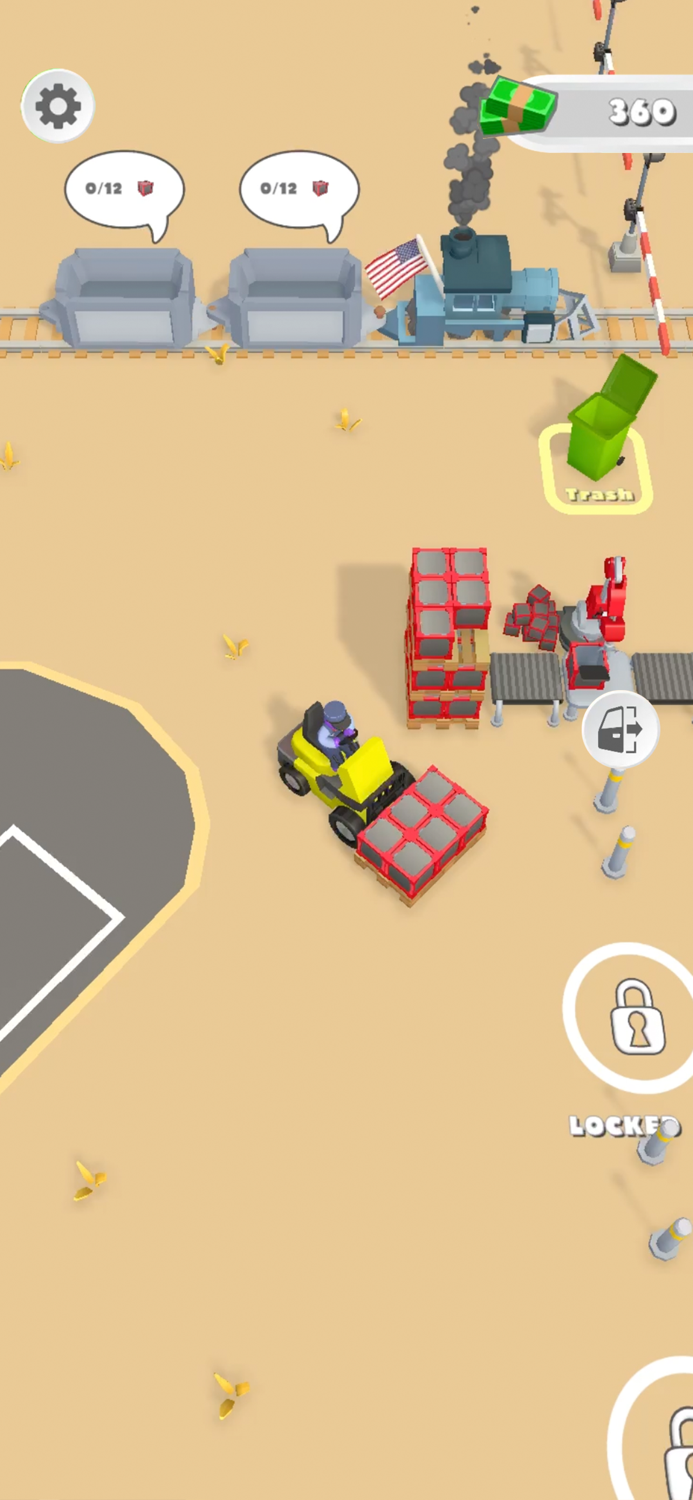 Cargo Train Station 3D