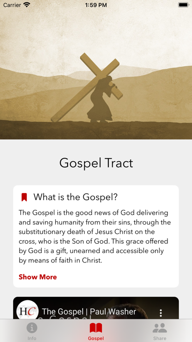 Gospel Tract Screenshot