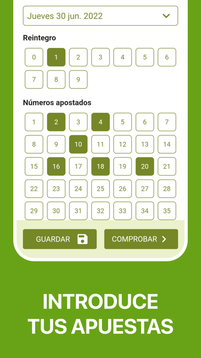 BONOLOTO Escaner y Resultados Screenshot