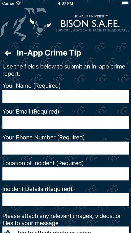 #5. Bison Safe (iOS) Podle: Howard University