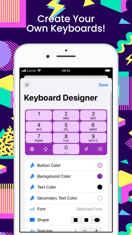 Retro Txt T9 Number Keyboard