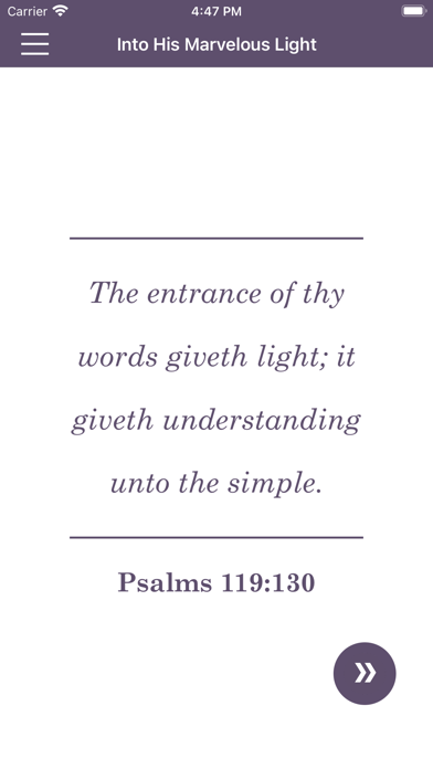 Into His Marvelous Light Screenshot