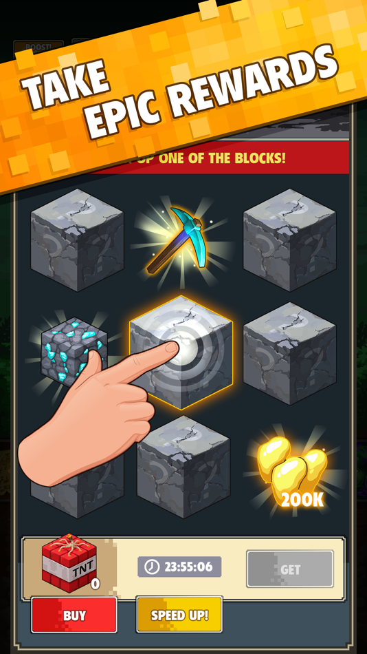 #8. Minetap 3D: Idle-Merge RPG (iOS) By: Geeky House FZ-LLC