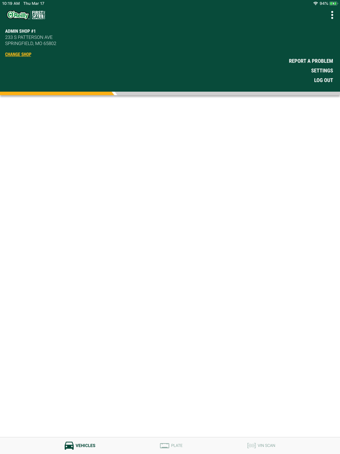 O’Reilly First Call VIN Scan