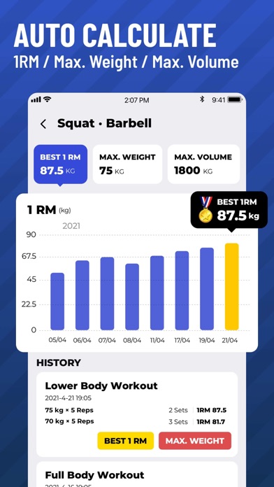 Gym Workout Planner & Gym Log Screenshot