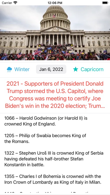 Today - On this day in History