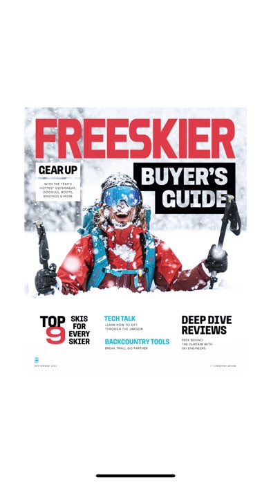FREESKIER magazine Screenshot