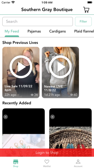 Southern Gray Boutique Screenshot