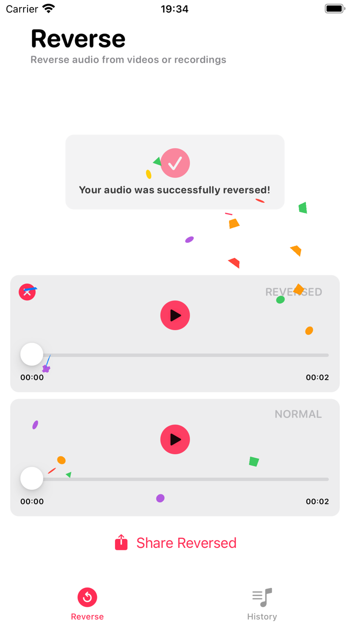 Reverse Sound Audios and Videos
