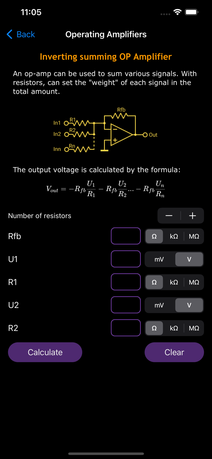 Electronic Circuits Calc Pro