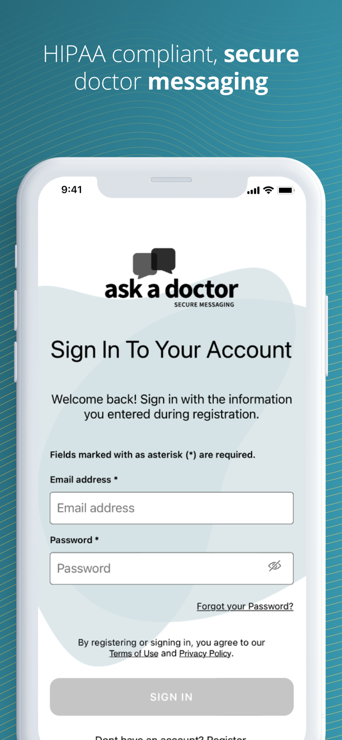Ask a Doctor, Secure Messaging