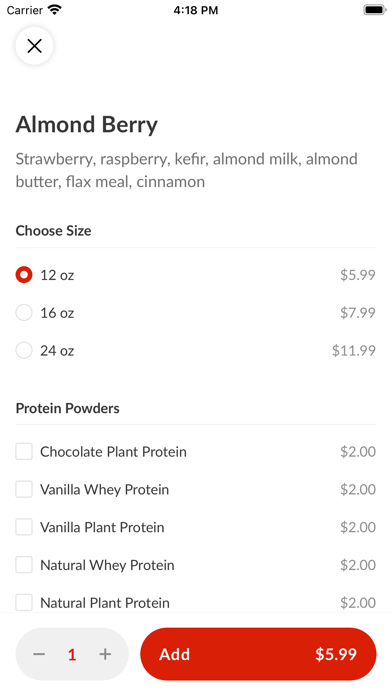 Green's Natural Foods Screenshot