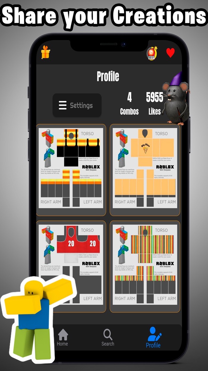 Templates Skins for Roblox