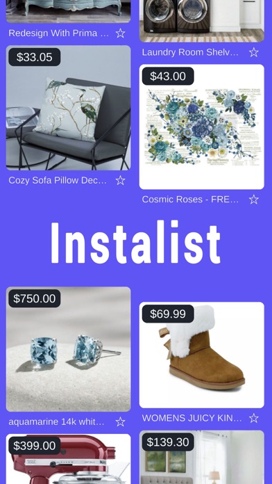 Instalist - Shop, Save, Share Screenshot